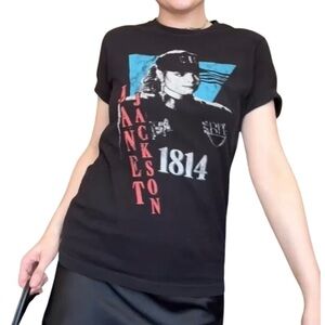 JANET JACKSON 1814 Album Cover Graphic Tee Size Large